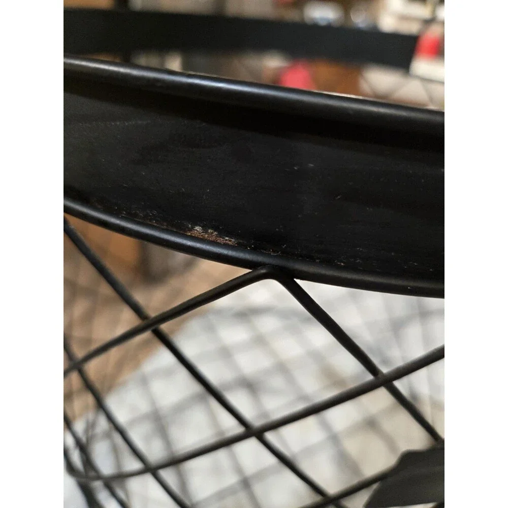 Magnolia Home Matte black metal wire basket Storage Decor